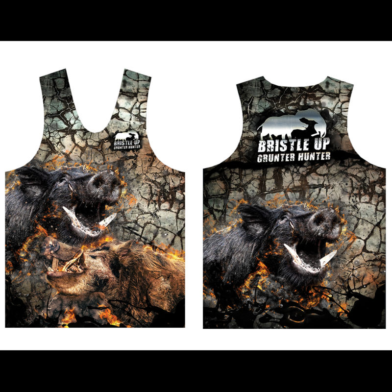 Bristle Up Grunter Hunter Cracked Design - BU007 - Image 2