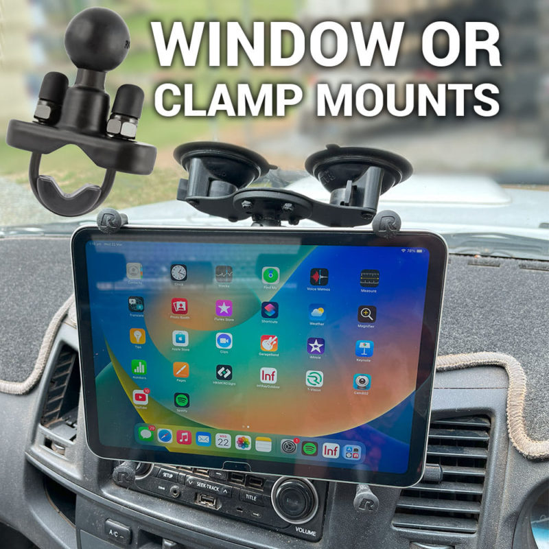 RAM Tablet Window or Clamp Mount for kits