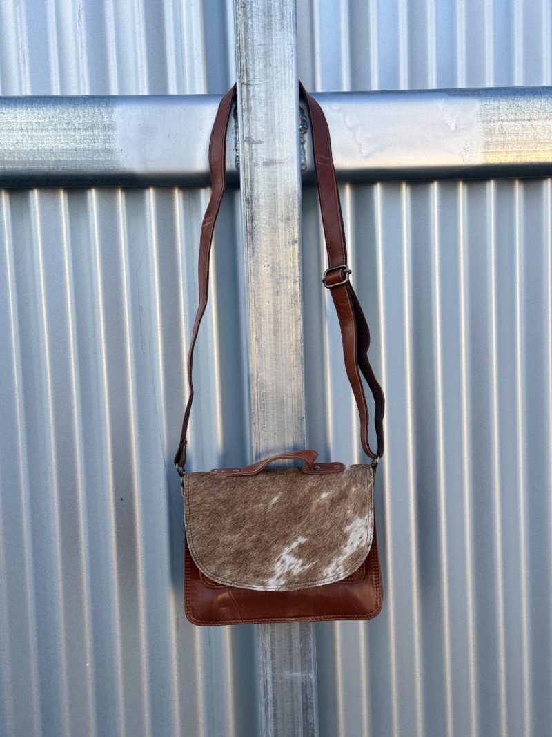 Western Leather Cowhide Handbag - free postage