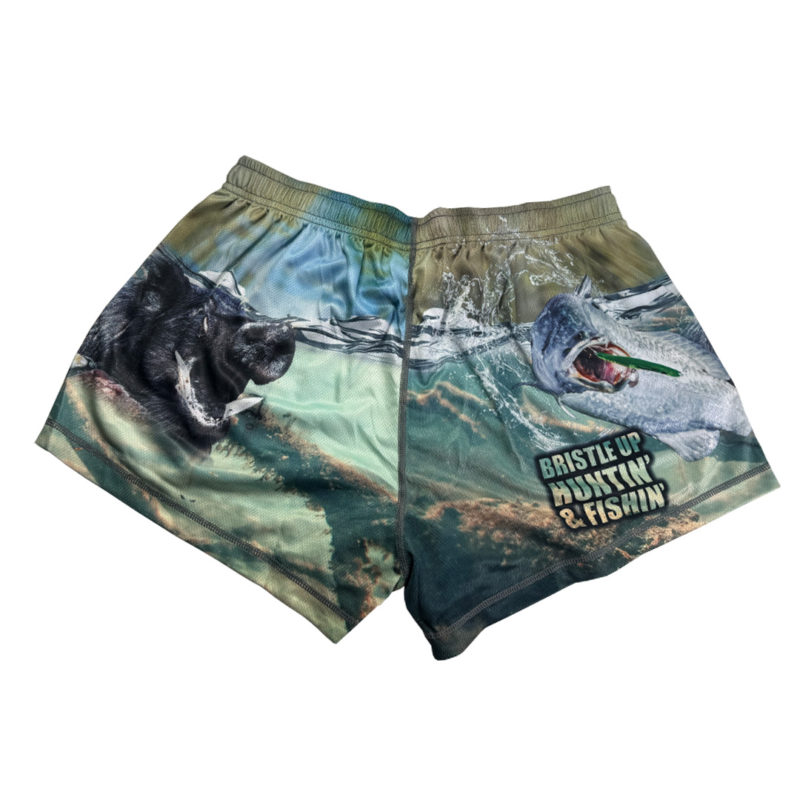 Huntin & Fishin Footy Shorts – Kids & Adults #001